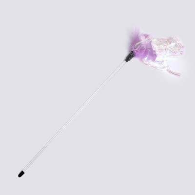 Jautra kaķu rotaļlieta ar pušķi