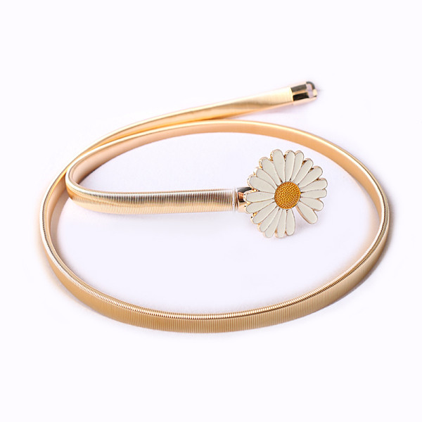 Jauna modeļa sieviešu elastīgā josta ar margrietiņu