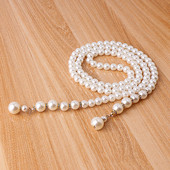 Gyöngyös női rugalmas öv - hossza 105 cm