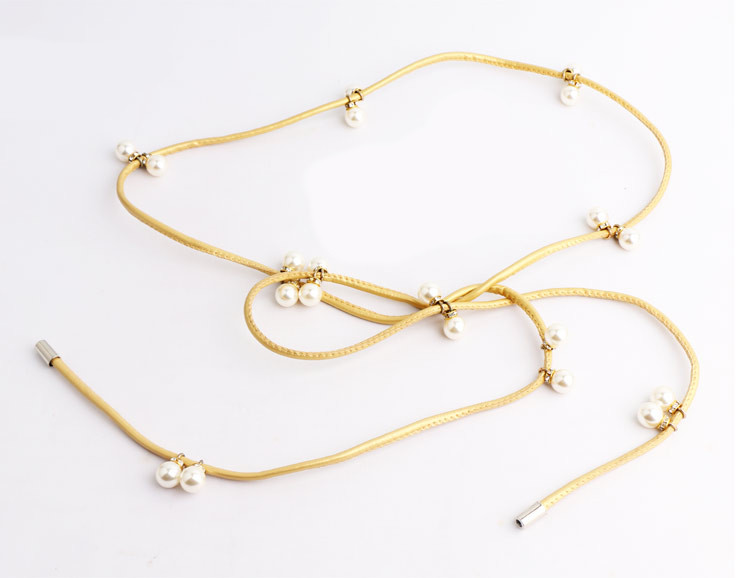 Új modell gyöngyös női öv, hossza 160 cm