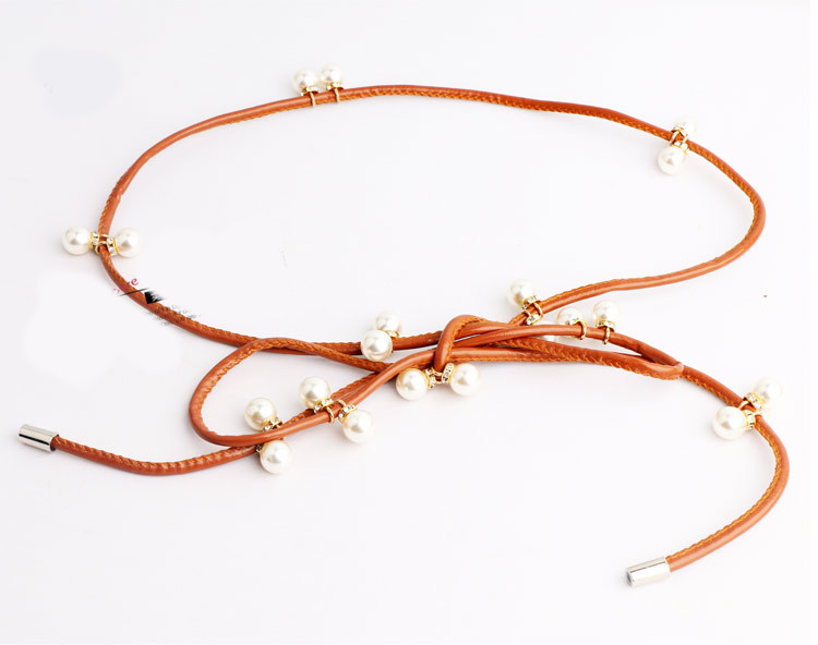 Új modell gyöngyös női öv, hossza 160 cm