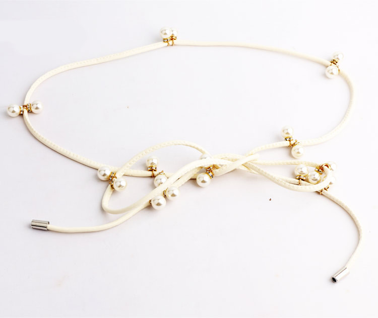 Új modell gyöngyös női öv, hossza 160 cm