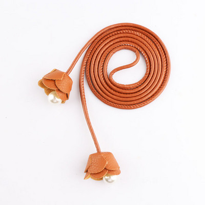 Γυναικεία ζώνη από οικολογικό δέρμα νέου μοντέλου με πέρλες