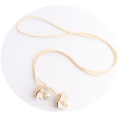 Γυναικεία ζώνη από οικολογικό δέρμα νέου μοντέλου με πέρλες