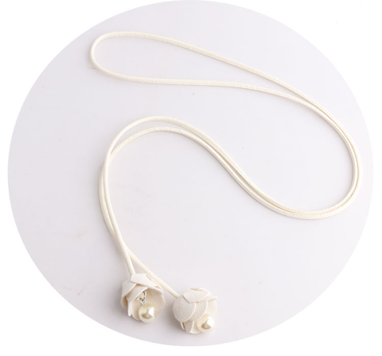 Γυναικεία ζώνη από οικολογικό δέρμα νέου μοντέλου με πέρλες 