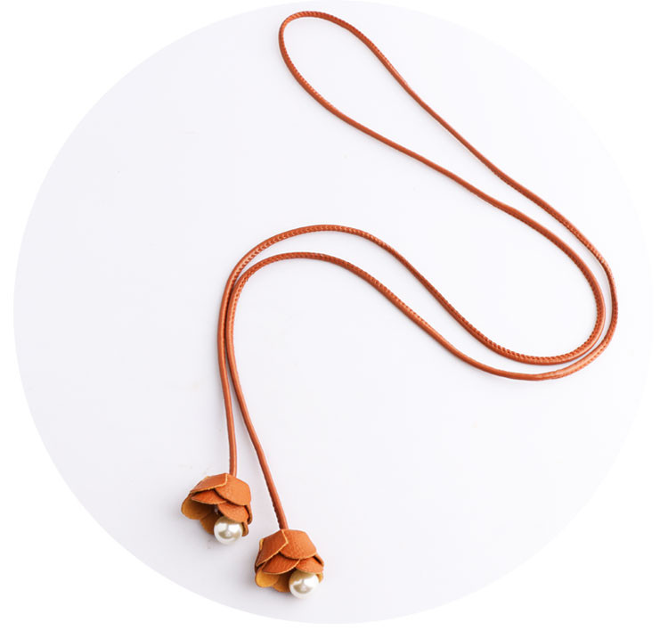 Γυναικεία ζώνη από οικολογικό δέρμα νέου μοντέλου με πέρλες 