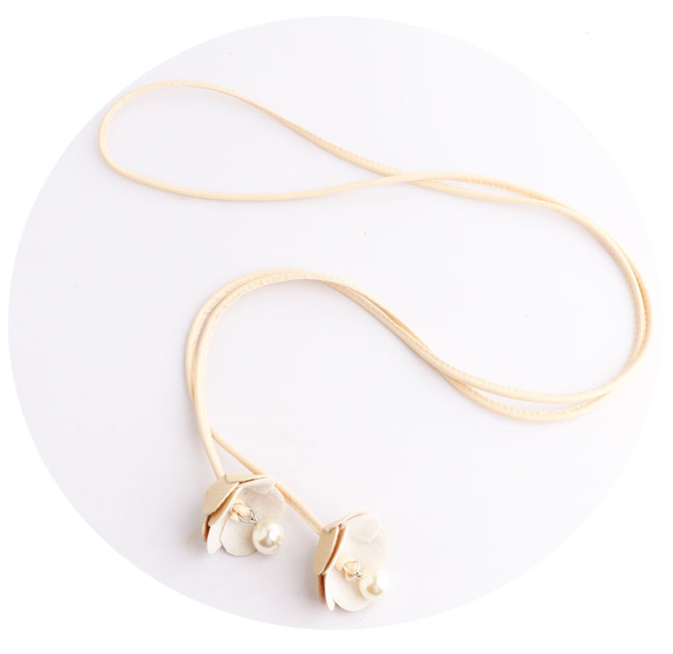 Γυναικεία ζώνη από οικολογικό δέρμα νέου μοντέλου με πέρλες 