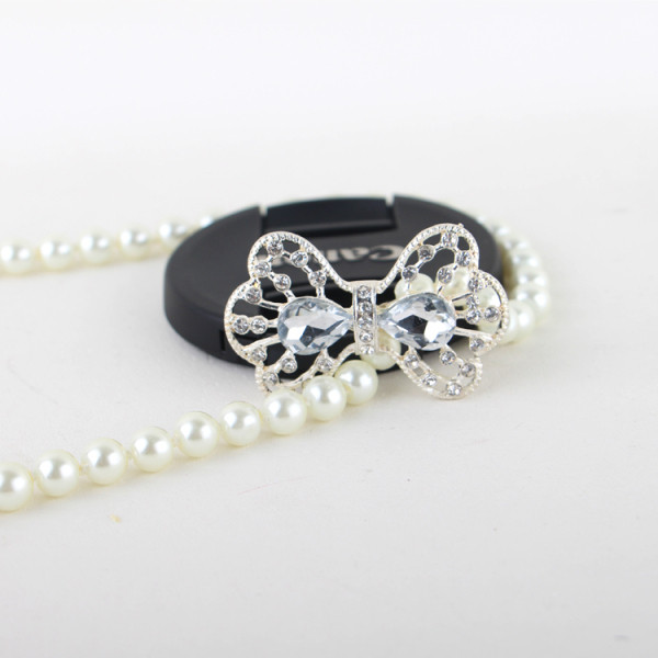 Moodne naiste vöö pärlite ja metallelementidega