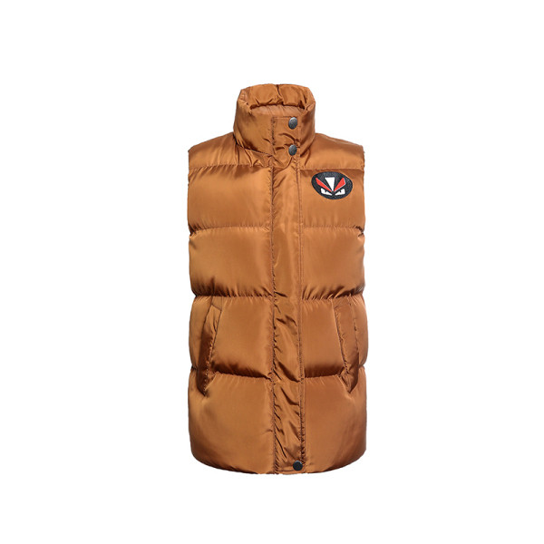 Vabaaja naiste lühike tikandi ja kõrge kraega vest