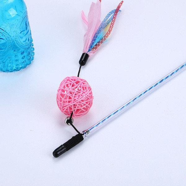 Jucărie pentru pisici cu o penă