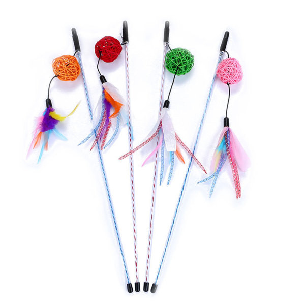 Jucărie pentru pisici cu o penă