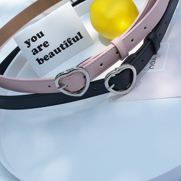 Sieviešu eko-ādas josta un metāla sprādze