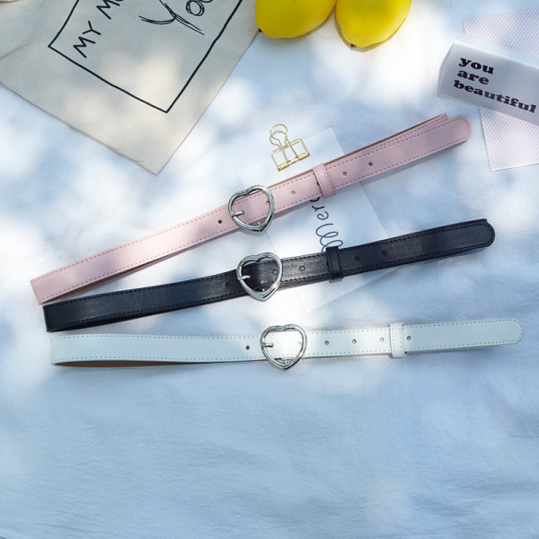 Sieviešu eko-ādas josta un metāla sprādze