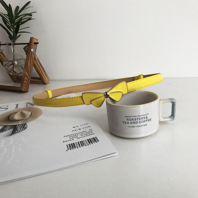 Σύγχρονη γυναικεία ρυθμιζόμενη ζώνη με κορδέλα