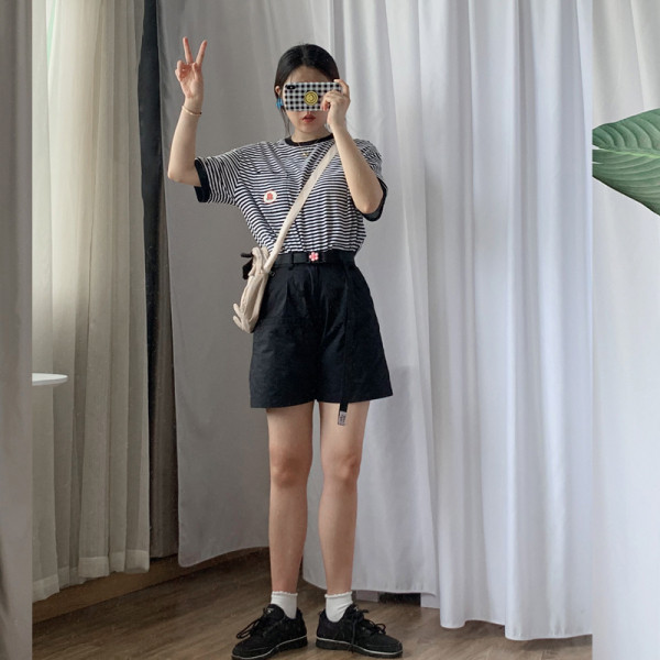 Sieviešu sporta josta ar džinsa ziedu