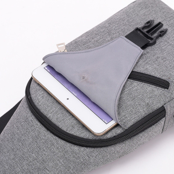 Καθημερινή τσάντα ώμου με φερμουάρ