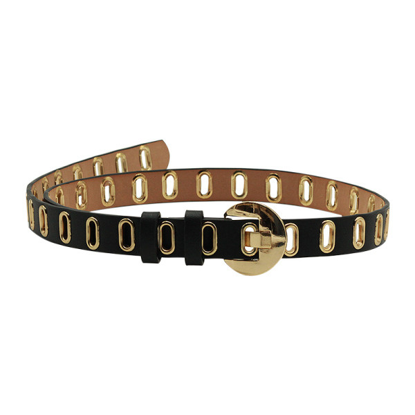 Sieviešu moderna josta ar metāla elementiem