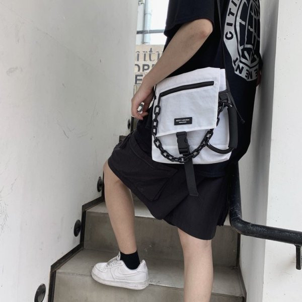 Alkalmi férfi textiltáska fekete színben