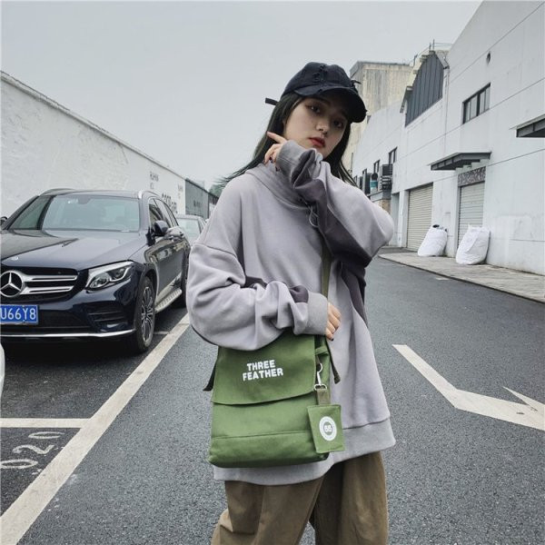 Svakodnevna muška tekstilna torba sa natpisom