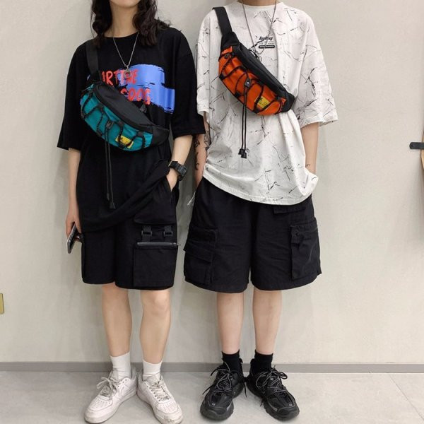 Ikdienas vīriešu plecu soma ar saitēm