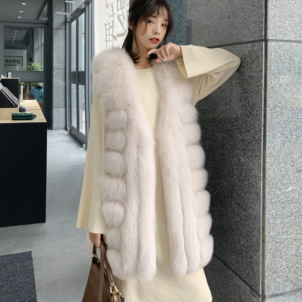 ÚJ modell női hosszú mellény pehellyel