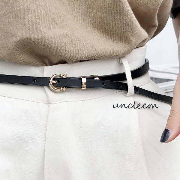 Naiste nahast vöö uus mudel musta värvi