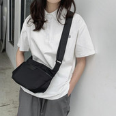 Moderna vīriešu tekstila soma ar garu rokturi