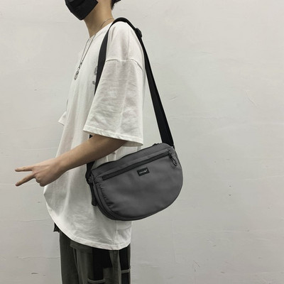 Ikdienas vīriešu tekstila somas ar gariem rokturiem