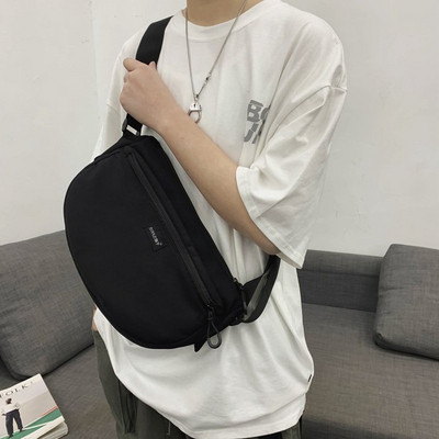 Ikdienas vīriešu tekstila somas ar gariem rokturiem