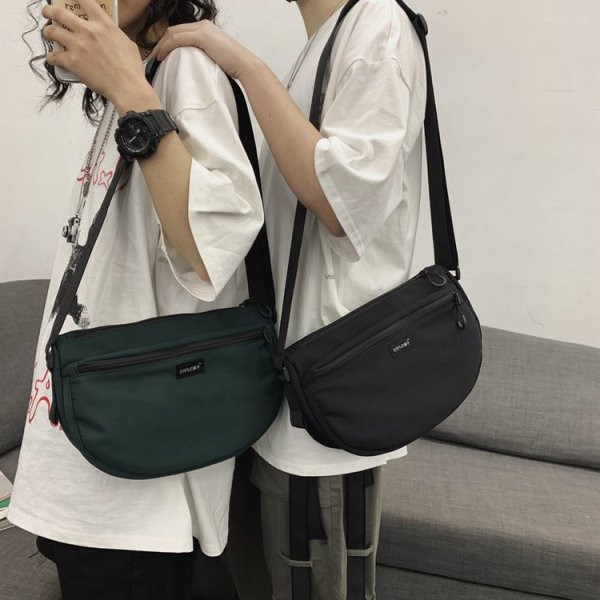 Ikdienas vīriešu tekstila somas ar gariem rokturiem