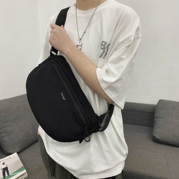 Ikdienas vīriešu tekstila somas ar gariem rokturiem