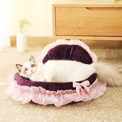 Katės lova su tiuliu