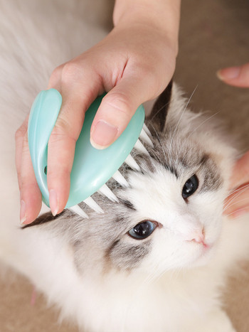 Пластмасова масажна четка за котки