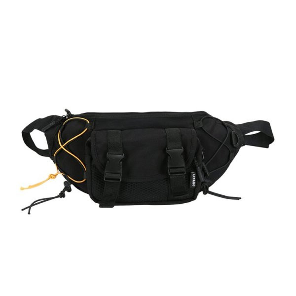 Ανδρική υφασμάτινη τσάντα με μακριά λαβή και τσέπες