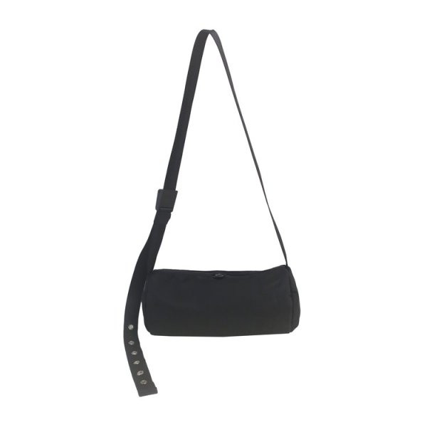 Musta värvi pika sangaga vabaaja meeste kott