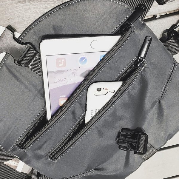 Ikdienas vīriešu soma ar gariem un īsiem rokturiem