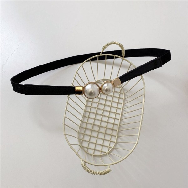 Modern női rugalmas öv fekete színben