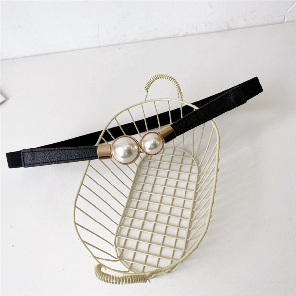 Modern női rugalmas öv fekete színben