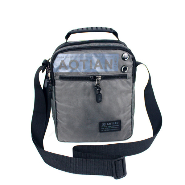 Geanta casual pentru barbati cu maner lung si fermoar