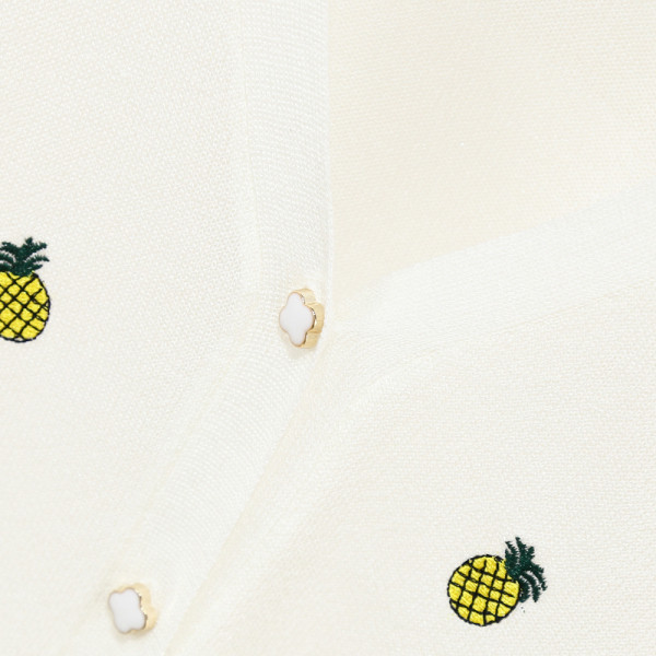 Jauna modeļa sieviešu jaka ar ananāsu izšuvumu