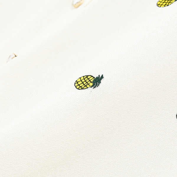 Jauna modeļa sieviešu jaka ar ananāsu izšuvumu