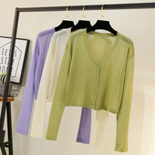 Jauna modeļa sieviešu jaka ar garām piedurknēm un špica kakla izgriezumu