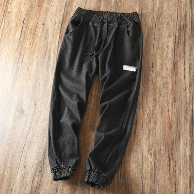 Ευρύ μοντέλο ανδρικό παντελόνι με ελαστικό