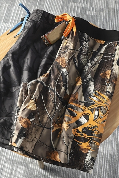 Vīriešu pludmales bikses ar saitēm