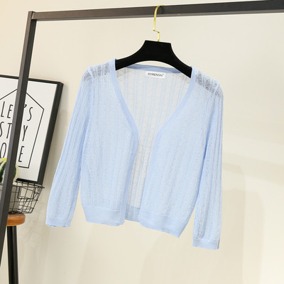 Νέο μοντέλο γυναικεία ζακέτα με μακριά μανίκια και ντεκολτέ