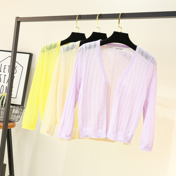 Uut mudelit naiste kardigan pikkade varrukate ja spitsikaelusega