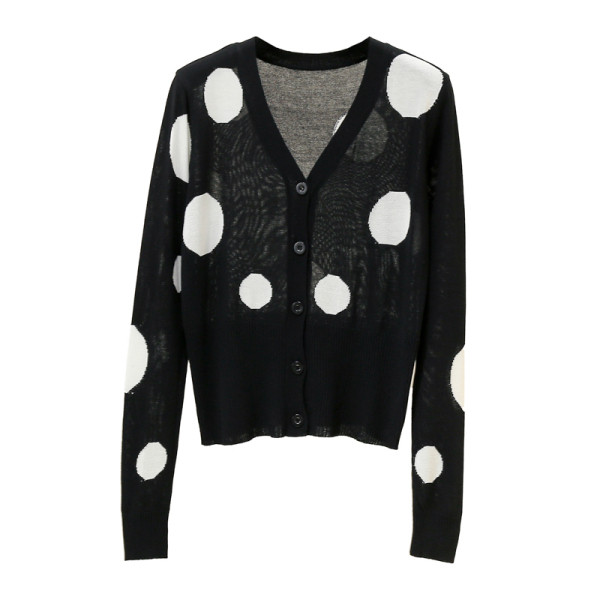 Uue mudeli täppidega naiste kardigan