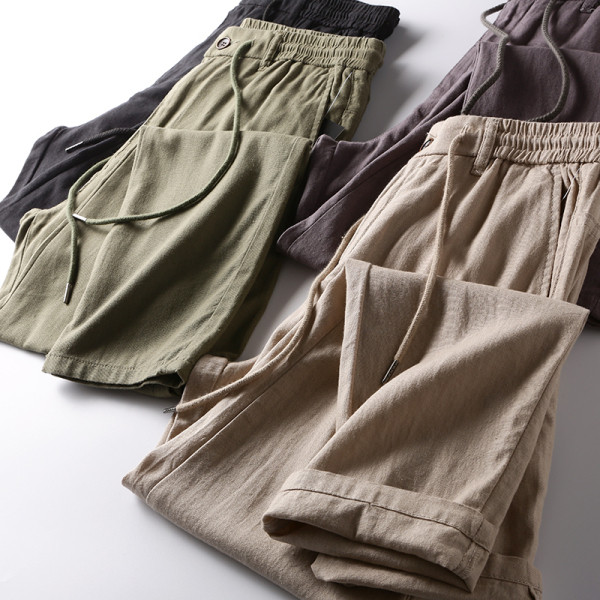 Modern férfi nadrág nyakkendővel - egyenes modell