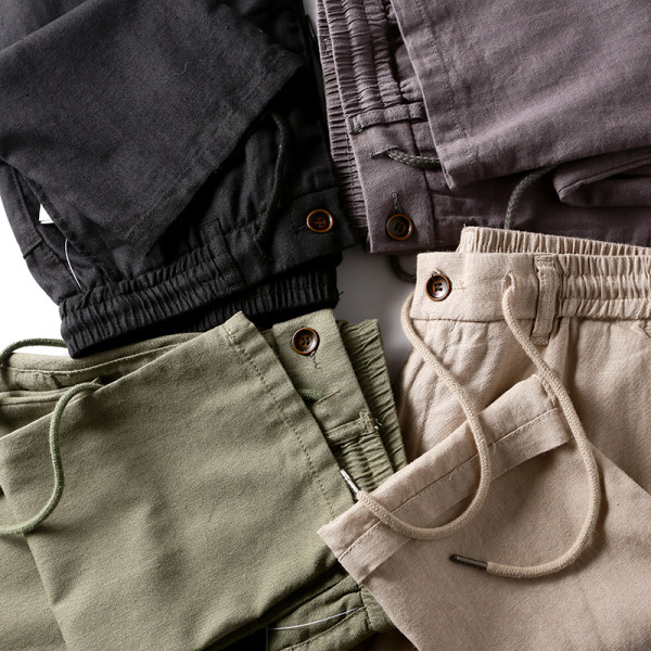 Modern férfi nadrág nyakkendővel - egyenes modell