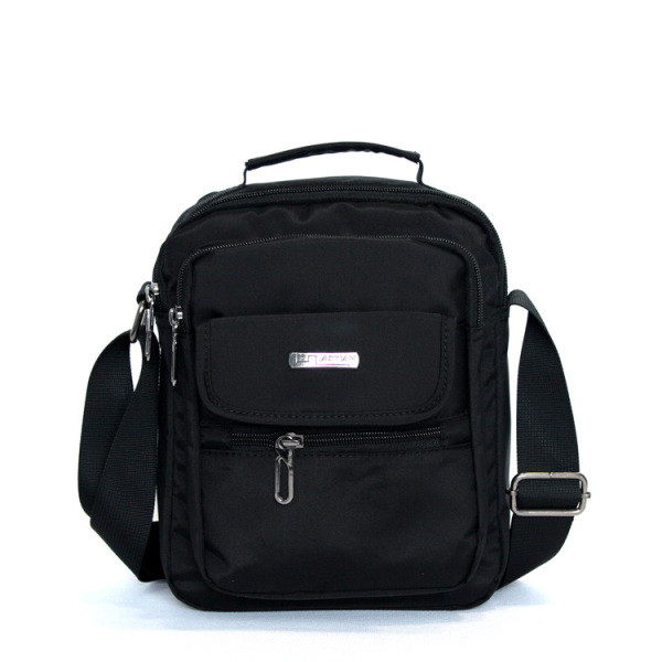 Ανδρική τσάντα με μακριά και κοντή υφασμάτινη λαβή